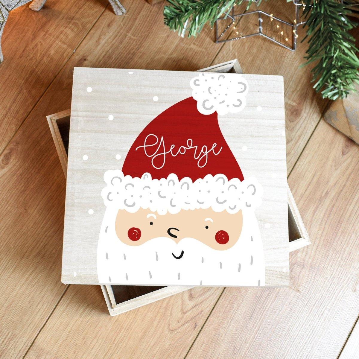 Personalised Kids Christmas Eve Box, Santa Gift Box, Boys Christmas Eve Crate, Xmas Printed Wooden Box, Xmas Gift Box Boys, Child Santa Gift - Amy Lucy