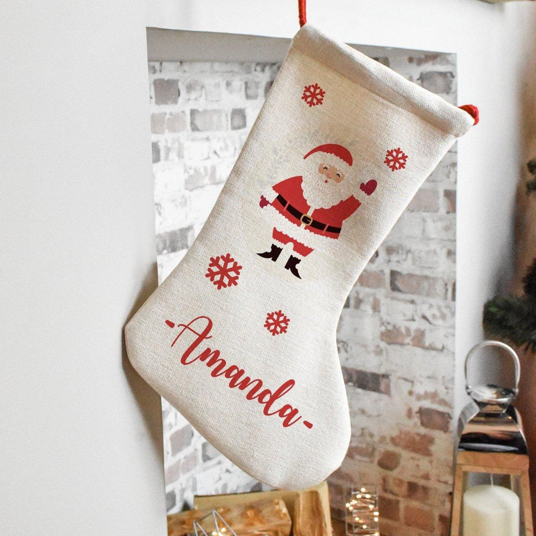 Personalised Kids Christmas Stocking, Santa Stocking, Christmas Family Decoration, Christmas Stockings, Santa Stockings, Xmas Decor, Santa - Amy Lucy