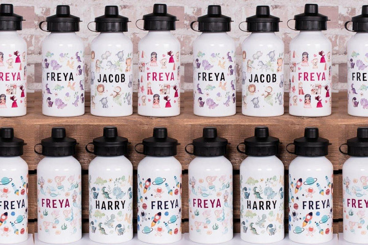 Personalised Kids Water Bottle, Child School Water Bottle, Kids Nursery Drink Bottle, Boys School Flask, Girls Drinks Cup, Gym Bottle, Cup - Amy Lucy