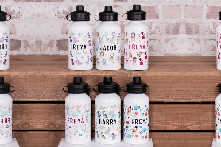 Personalised Kids Water Bottle, Child School Water Bottle, Kids Nursery Drink Bottle, Boys School Flask, Girls Drinks Cup, Gym Bottle, Cup - Amy Lucy