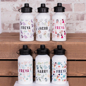 Personalised Kids Water Bottle, Child School Water Bottle, Kids Nursery Drink Bottle, Boys School Flask, Girls Drinks Cup, Gym Bottle, Cup - Amy Lucy