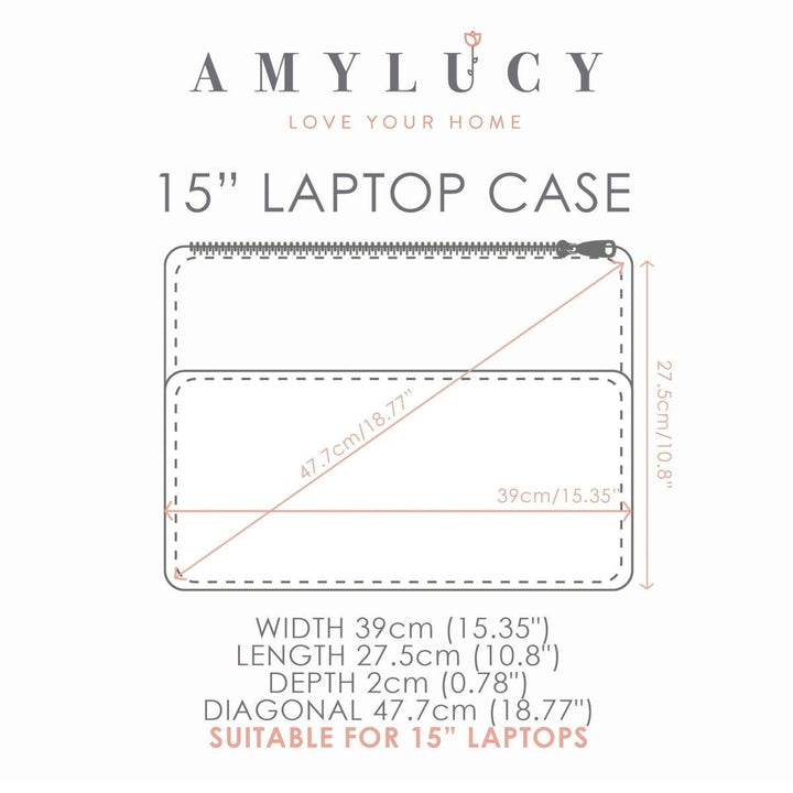 Personalised Laptop Bag 13&quot; or 15&quot;, Uni Bag, Custom Laptop Case, Name Tablet Bag, Name Laptop Case, Personalised Document Bag, Laptop Case - Amy Lucy