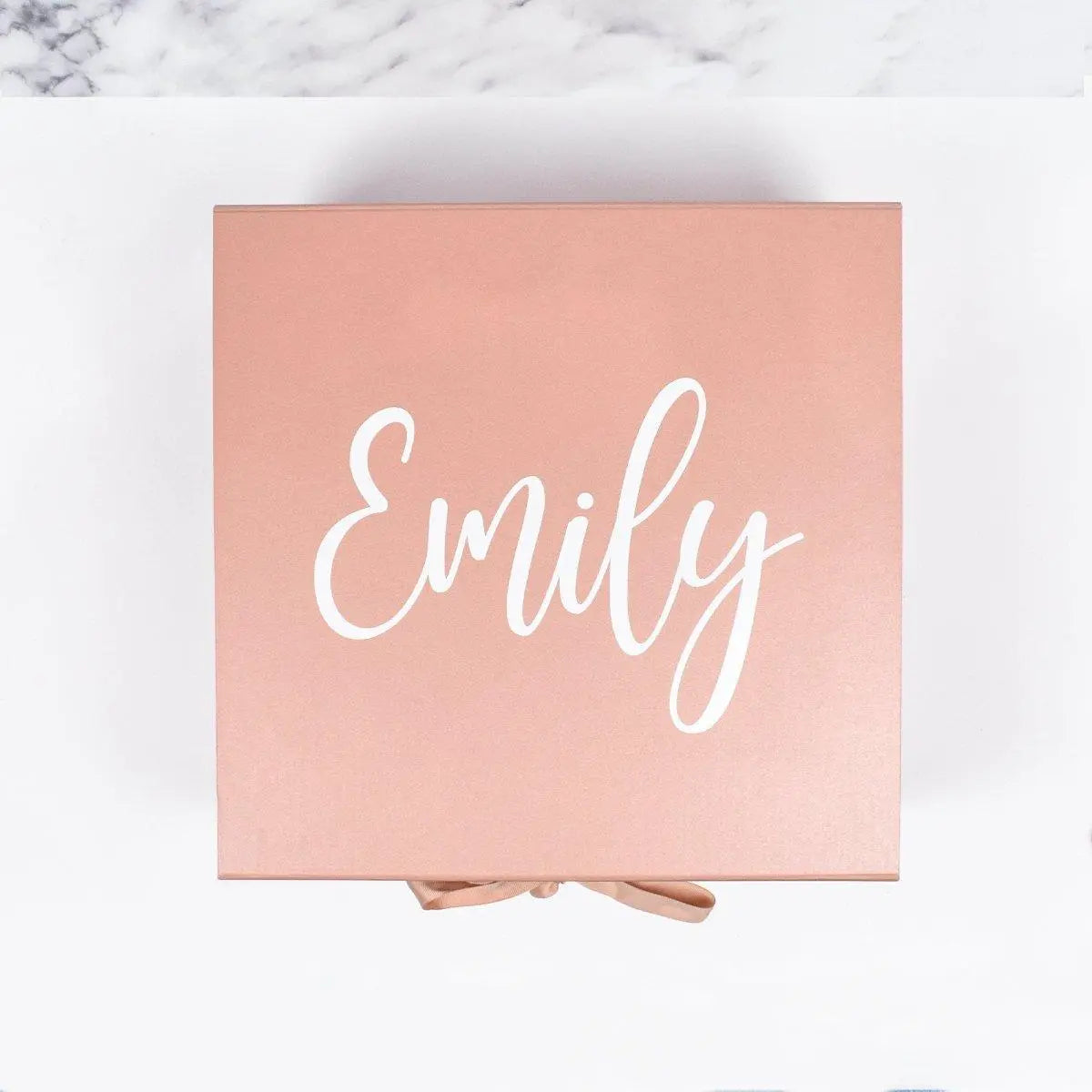 Personalised Large Gift Box, Empty Gift Box, Birthday Large Gift Box, Happy Birthday Gift Box, Birthday Hamper, Rose Gold, Big Gift Box - Amy Lucy