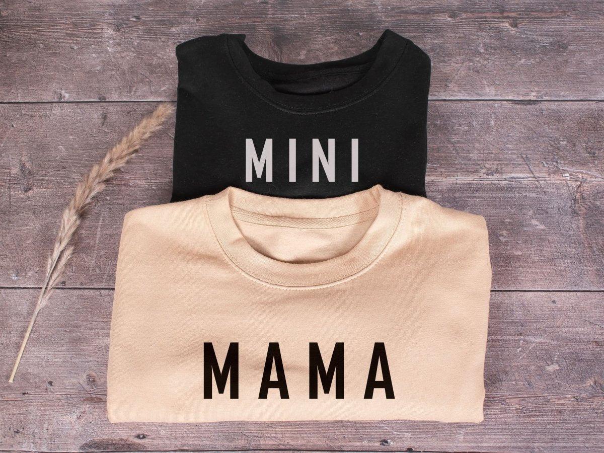 Personalised Mama Mini Jumper, Mama Mini Sweater, Mum Daughter Matching, Family Sweater, Matching Sweatshirts, Mum Child Clothing - Amy Lucy