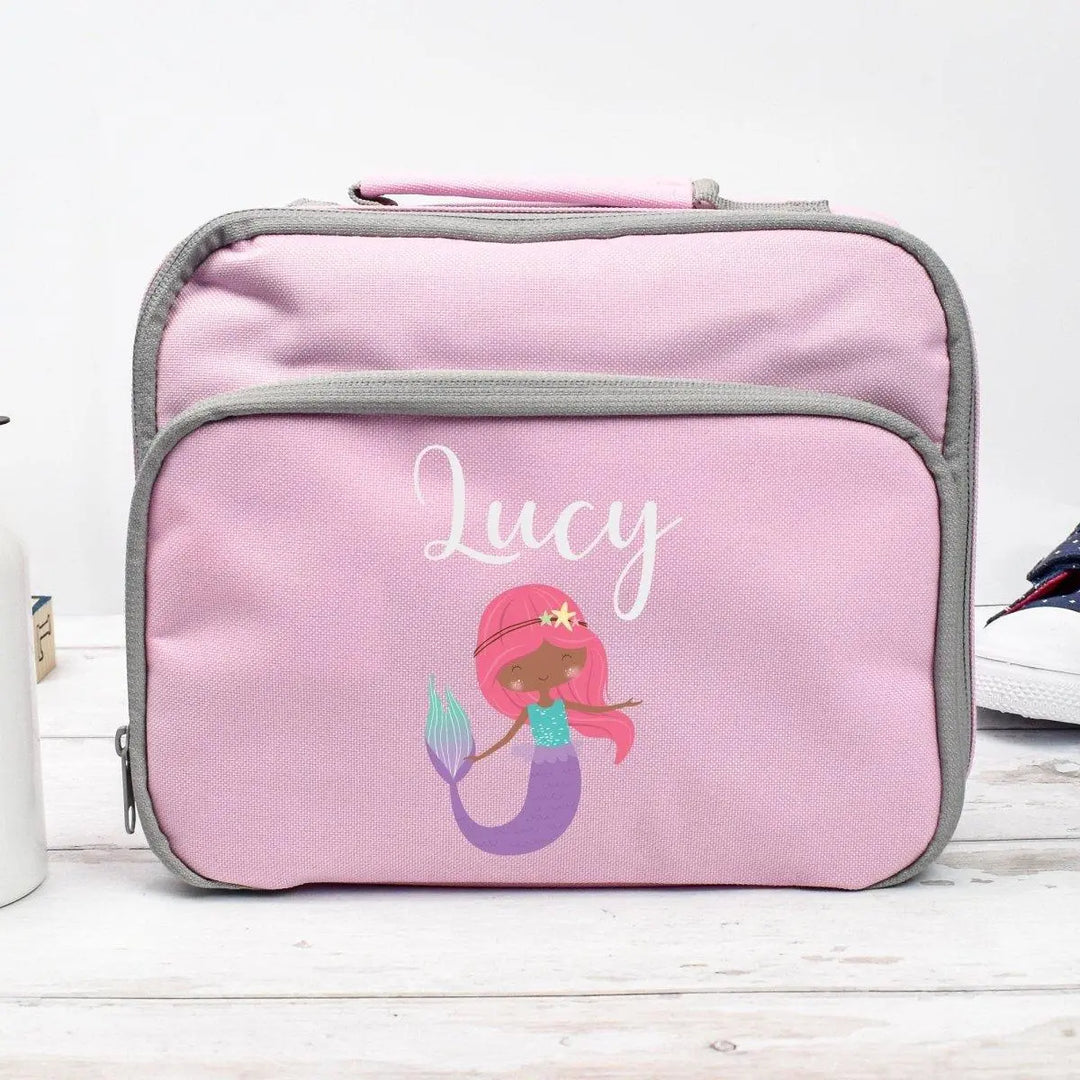 Personalised Mermaid Lunch Bag, Mermaid School Lunch Bag, Mythical Creature Cooler Bag, Girls School Lunch Bag Children Student, School - Amy Lucy