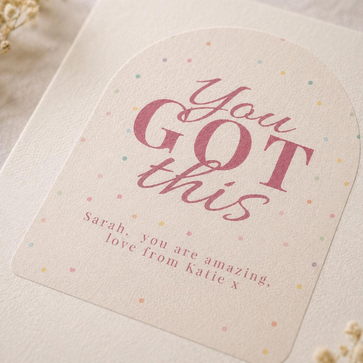 Ordering guidance for personalised Amy Lucy candle gifts