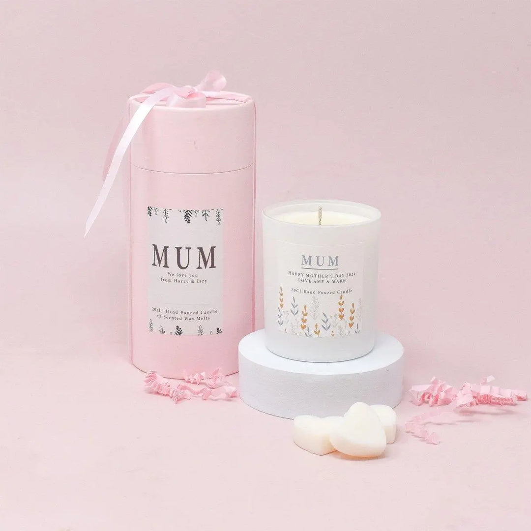 Personalised Mother's Day Candle Gift Set, Mother's Day Gift Box, Mum Scented Candle and Wax Melts, Gift for Mum, Home Scent Mum Gift - Amy Lucy