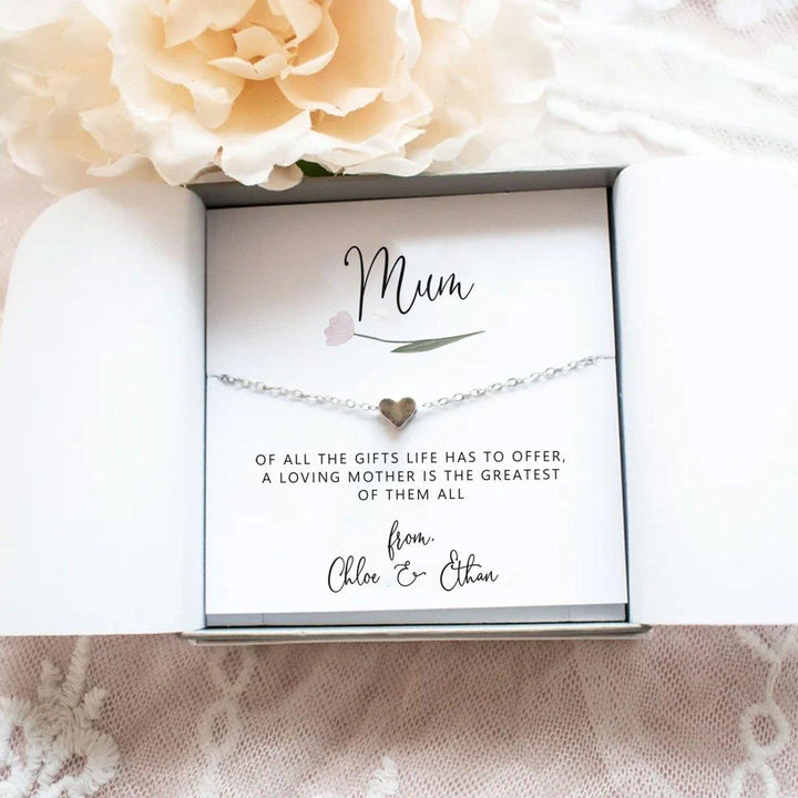 Personalised Mother's Day Necklace, Mum Necklace, Custom Message, Necklace Gift, Mum Necklace Gift, Meaningful Gift, Mum from Child - Amy Lucy