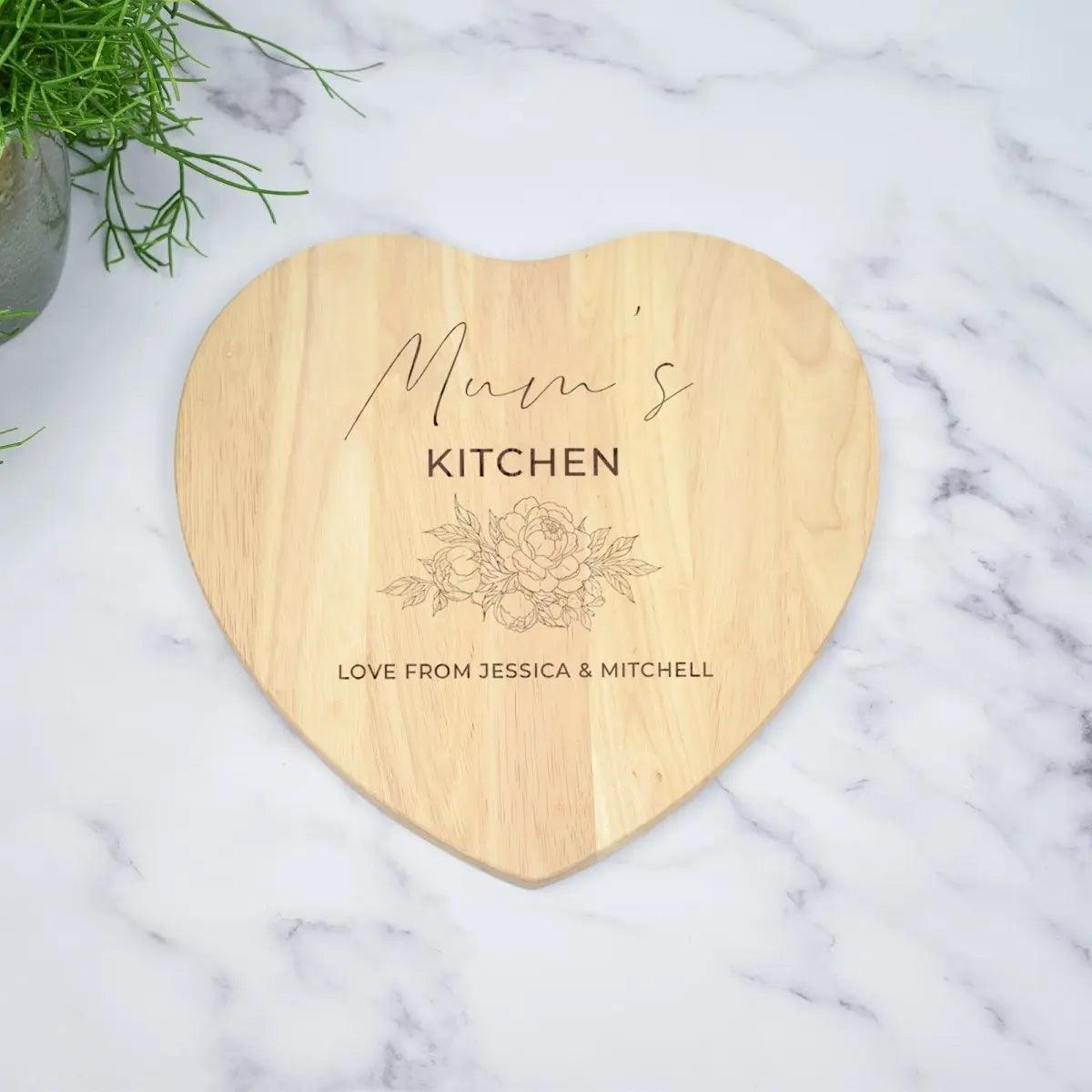 Personalised Mother&#39;s Day Chopping Board, Engraved Mum Gift, Mother&#39;s Day Gift Wooden Chopping Board, Mothers Day Cookware, Kitchen - Amy Lucy