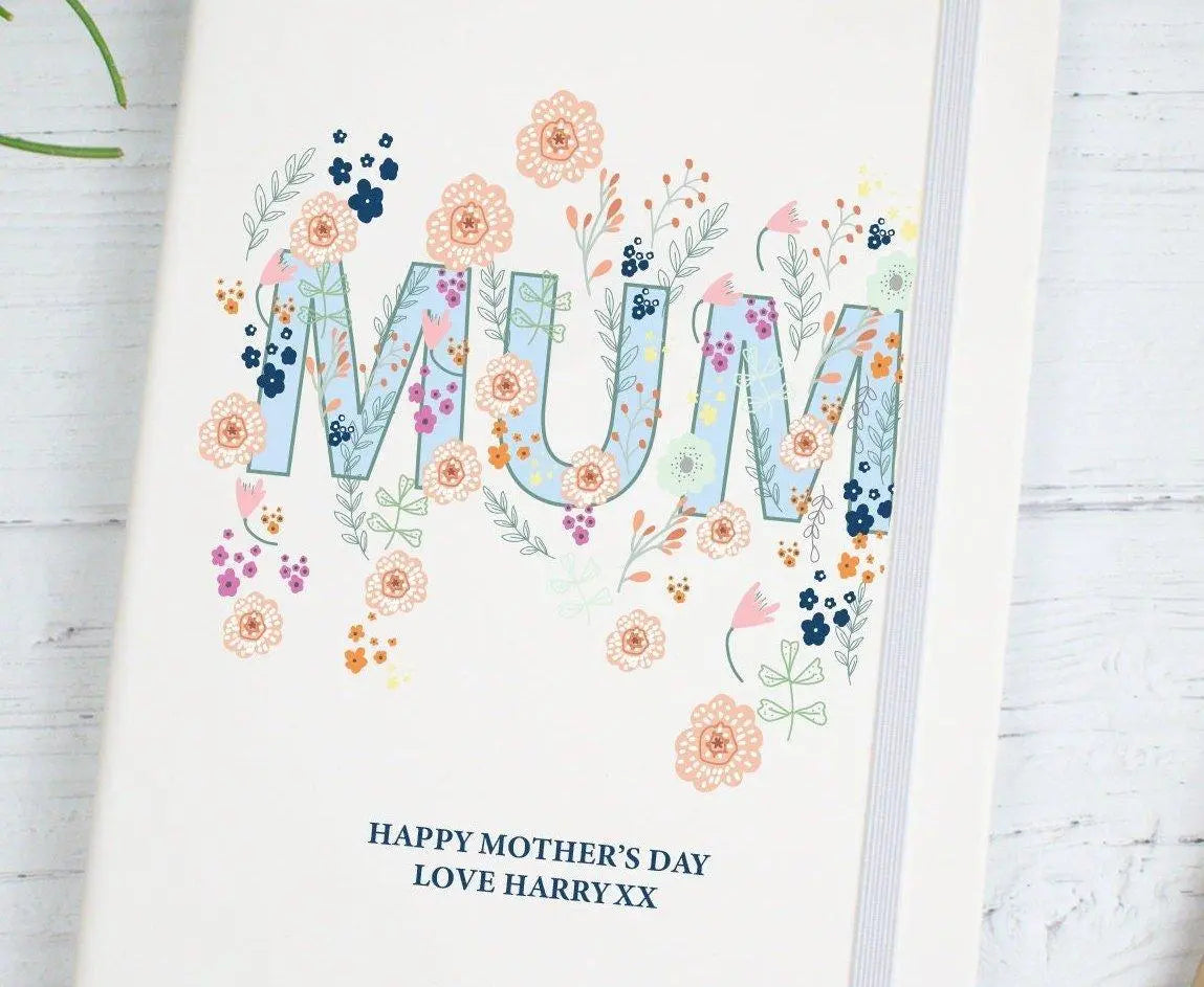 Personalised Mother's Day Notebook, Mother's Day Diary, Mum Journal, Mum Stationary, Custom Name Notebook, Lined Notebook, Gift for Her, - Amy Lucy