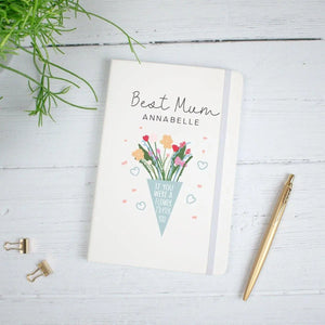 Personalised Mother's Day Notebook, Mother's Day Diary, Mum Journal, Mum Stationary, Custom Name Notebook, Lined Notebook, Gift for Her, - Amy Lucy