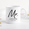 Personalised Mr and Mrs Mugs, Wedding Gift Mugs, Mr and Mrs Gifts, Small Wedding Gift, Couple Gifts, New Couple Gift, Wedding Keepsake Gift - Amy Lucy
