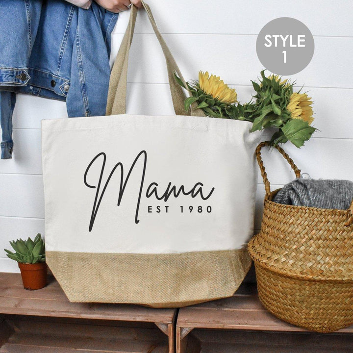 Personalised Mum Bag, New Mum Bag, Mother's Day Tote Bag, Personalised Mum Shopping Bag, Mother's Day Gift, Mama Tote Bag, Shopper Bag - Amy Lucy