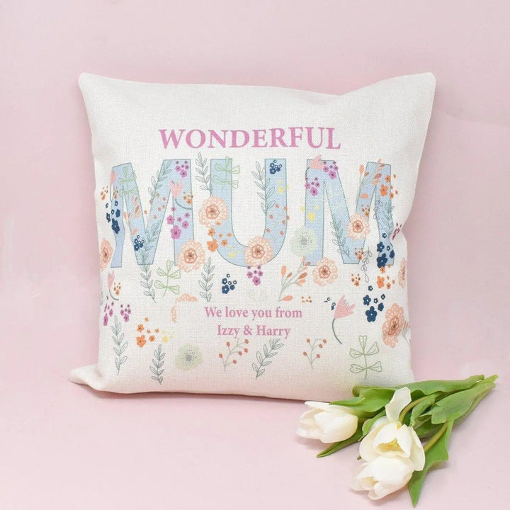 Personalised Mum Cushion, Mother's Day Cushion, Custom Message, Mum Gift, Mum Gift from Child, Gift for Her, Throw Cushion, Mum Appreciation - Amy Lucy