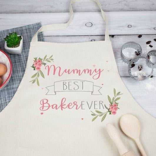 Personalised Mummy Apron, Mum Baking Gift, Personalized Apron Cooking Gift, Gifts for Mum, Kitchen Apron, Best Baker, Mum Christmas Gift - Amy Lucy