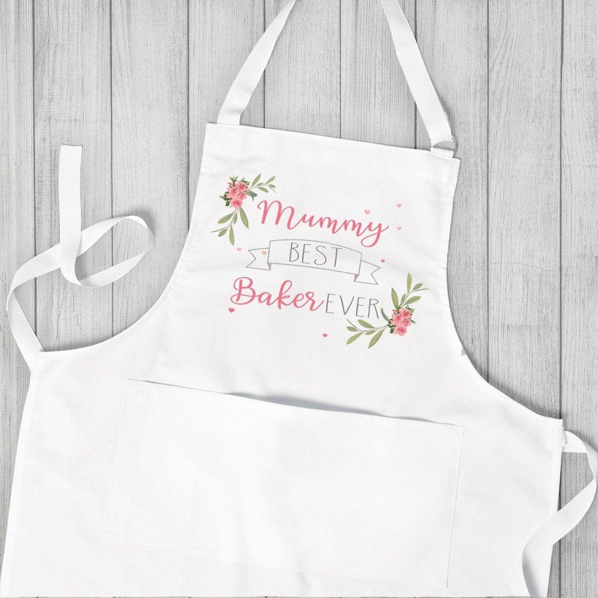 Personalised Mummy Apron, Mum Baking Gift, Personalized Apron Cooking Gift, Gifts for Mum, Kitchen Apron, Best Baker, Mum Christmas Gift - Amy Lucy