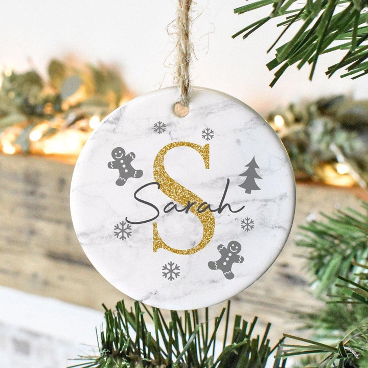 Personalised Name Bauble, Initial Christmas Decoration, Glitter Bauble, Kids Personalised Bauble, Personalised Christmas Tree Decoration - Amy Lucy