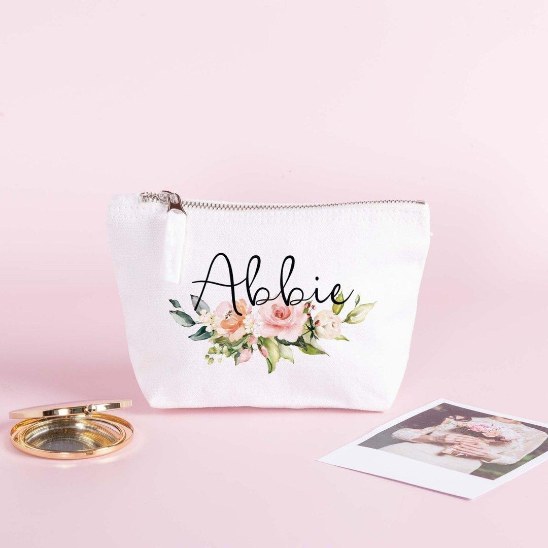 Personalised Name Makeup Bag, Girl Gift Makeup Bag, Cosmetic Bags, Makeup Gift, Teen Gift, Stocking Filler, Period Bag, Travel Bag, Ladies - Amy Lucy