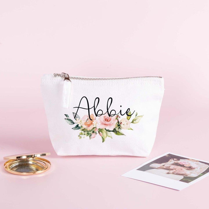 Personalised Name Makeup Bag, Girl Gift Makeup Bag, Cosmetic Bags, Makeup Gift, Teen Gift, Stocking Filler, Period Bag, Travel Bag, Ladies - Amy Lucy