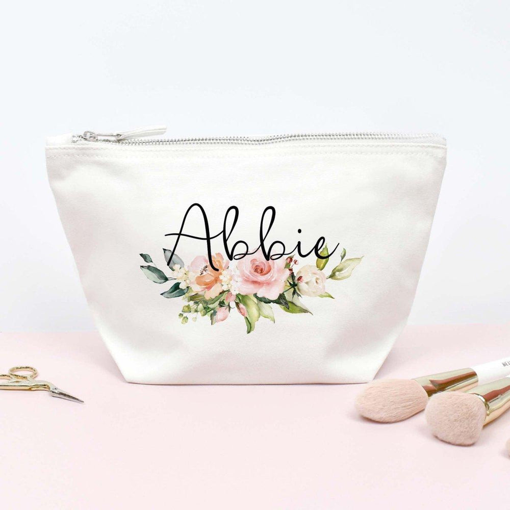 Personalised Name Makeup Bag, Girl Gift Makeup Bag, Cosmetic Bags, Makeup Gift, Teen Gift, Stocking Filler, Period Bag, Travel Bag, Ladies - Amy Lucy