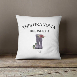 Personalised Nanny Belongs To Cushion, Christmas Grandchild Nan Gift, Grandma Gifts, Mothers Day Gifts, Mum Gifts, Mummy Throw Pillow, Gran - Amy Lucy