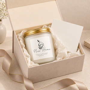 Personalised New Home Candle Gift product information