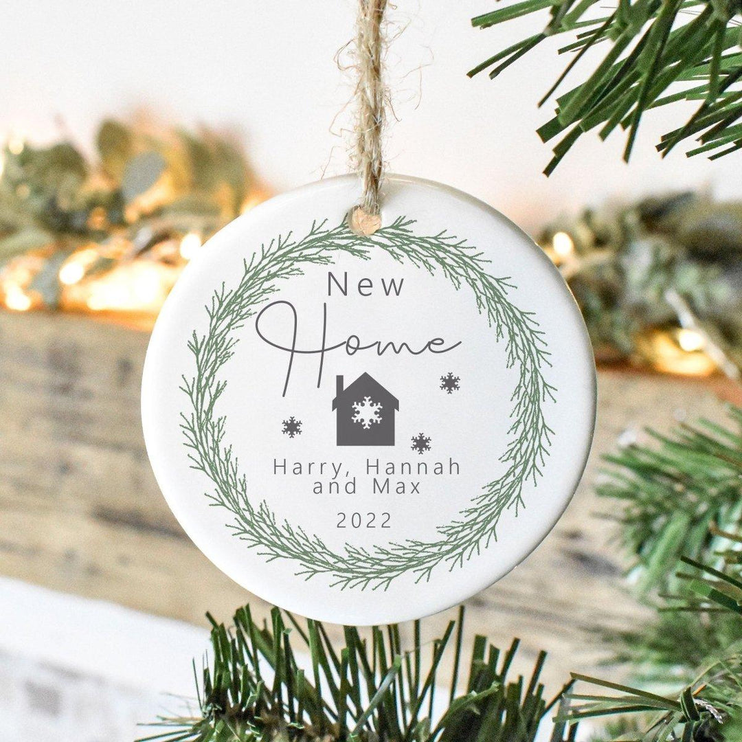 Personalised New Home Christmas Bauble, Christmas New Home Decoration, Family New Home Christmas Bauble, Home Bauble, Personalised, Decor - Amy Lucy