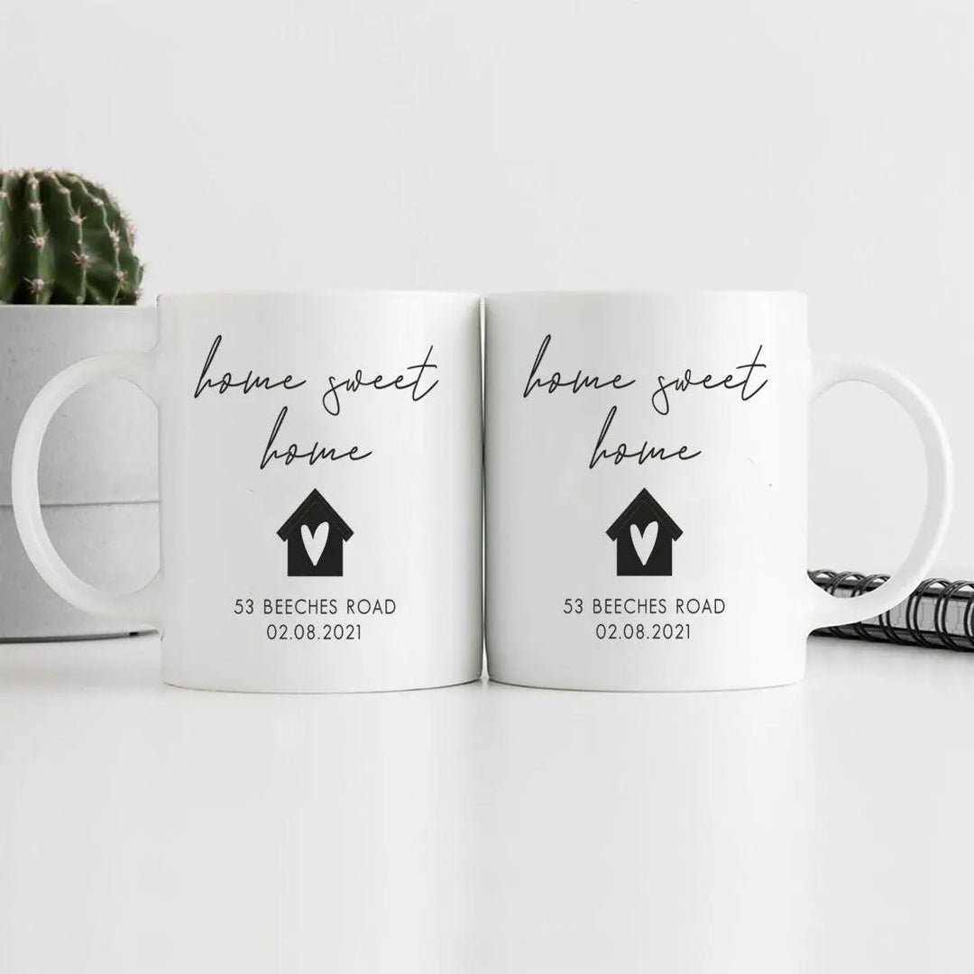 Personalised New Home Mug, Housewarming Gift, Housewarming Couple Gift, New Home Present, Custom New Home Mugs, Home Gifts, Moving - Amy Lucy