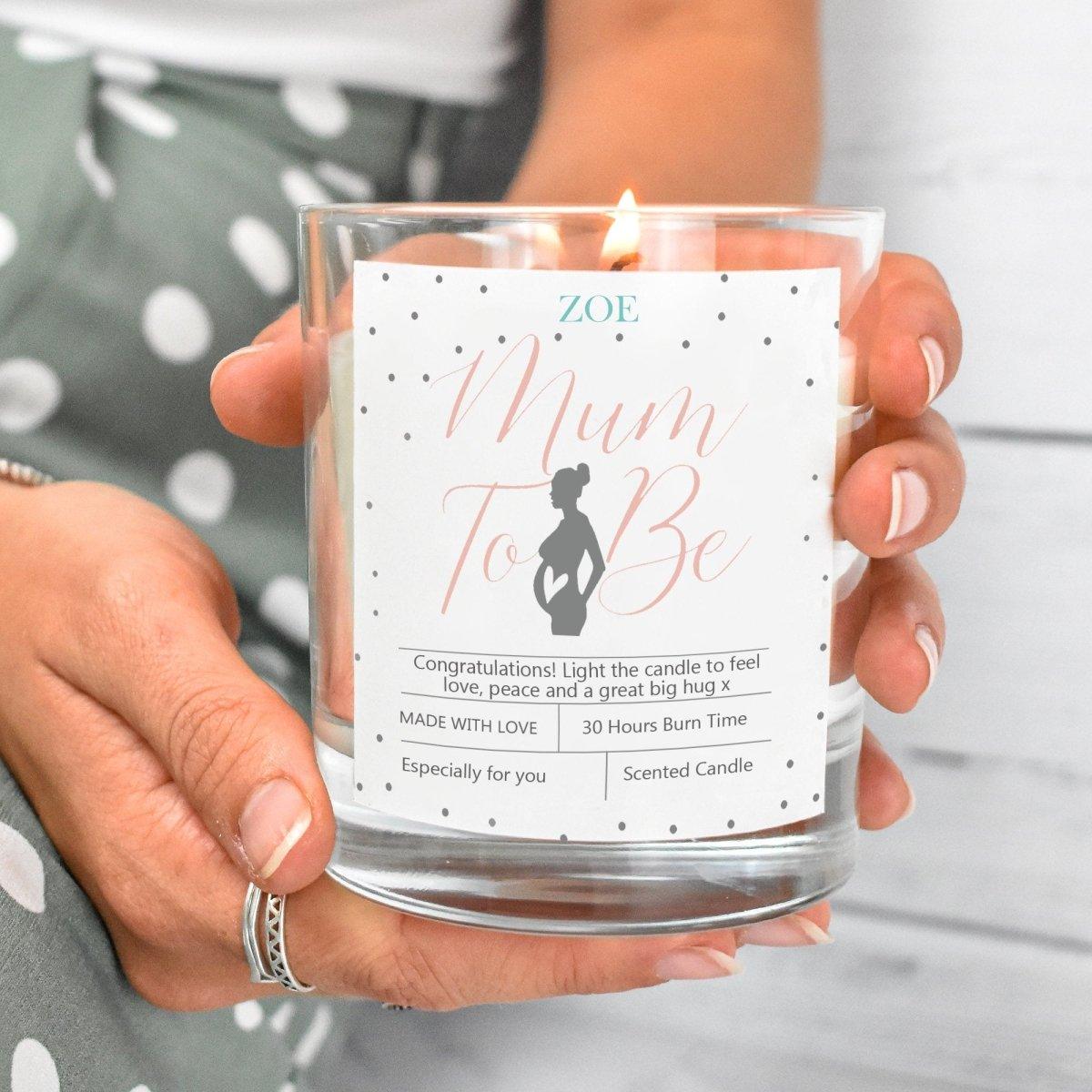 Personalised New Mum Candle, Mum To Be Gift, Personalised New Mum Gifts, Baby Shower Gift, Personalised Mum Gifts, Mum Gift,Pregnancy Gift - Amy Lucy