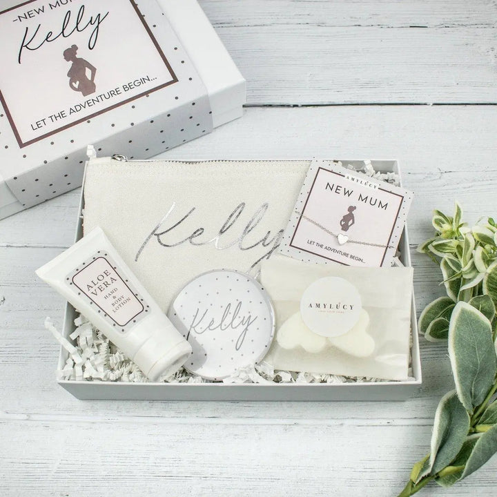 Personalised New Mum Gift Box, Mum To Be Box of Gifts, Personalised New Mum Gifts, Baby Shower Gift, Mum Gifts, Mum Gift,Pregnancy Gift - Amy Lucy