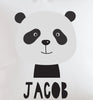 Personalised Panda Bear Cushion, Animal Cushion Gift, Panda Bear Nursery Gift, Panda Bear, Nursery Decor, Personalised Cushion, Panda Bear - Amy Lucy