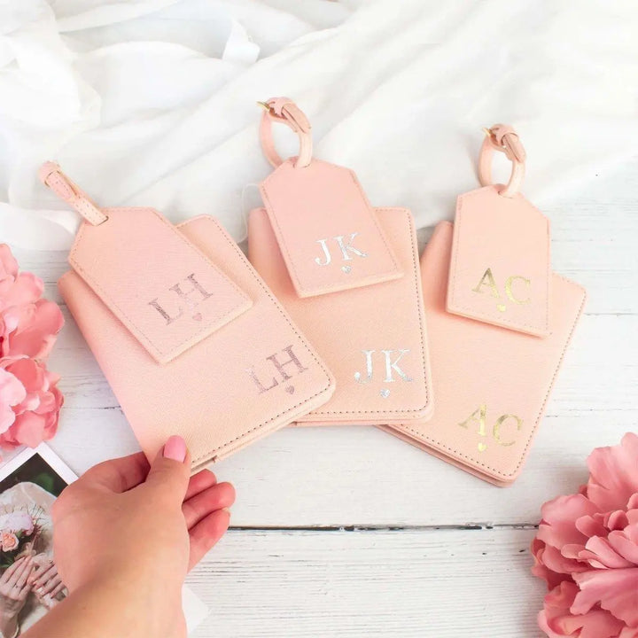 Personalised Passport Holder Luggage Tag, Bridesmaid Passport Holder, Maid of Honour Passport, Bride to Be Passport, Hen Party Passport - Amy Lucy