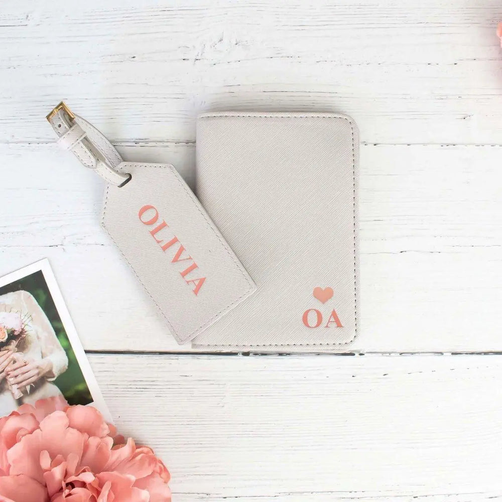 Personalised Passport Holder Luggage Tag, Bridesmaid Passport Holder, Maid of Honour Passport, Bride to Be Passport, Hen Party Passport - Amy Lucy