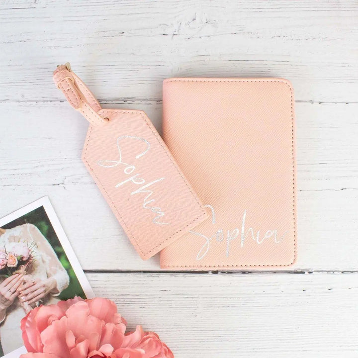 Personalised Passport Holder Luggage Tag, Bridesmaid Passport Holder, Maid of Honour Passport, Bride to Be Passport, Hen Party Passport - Amy Lucy