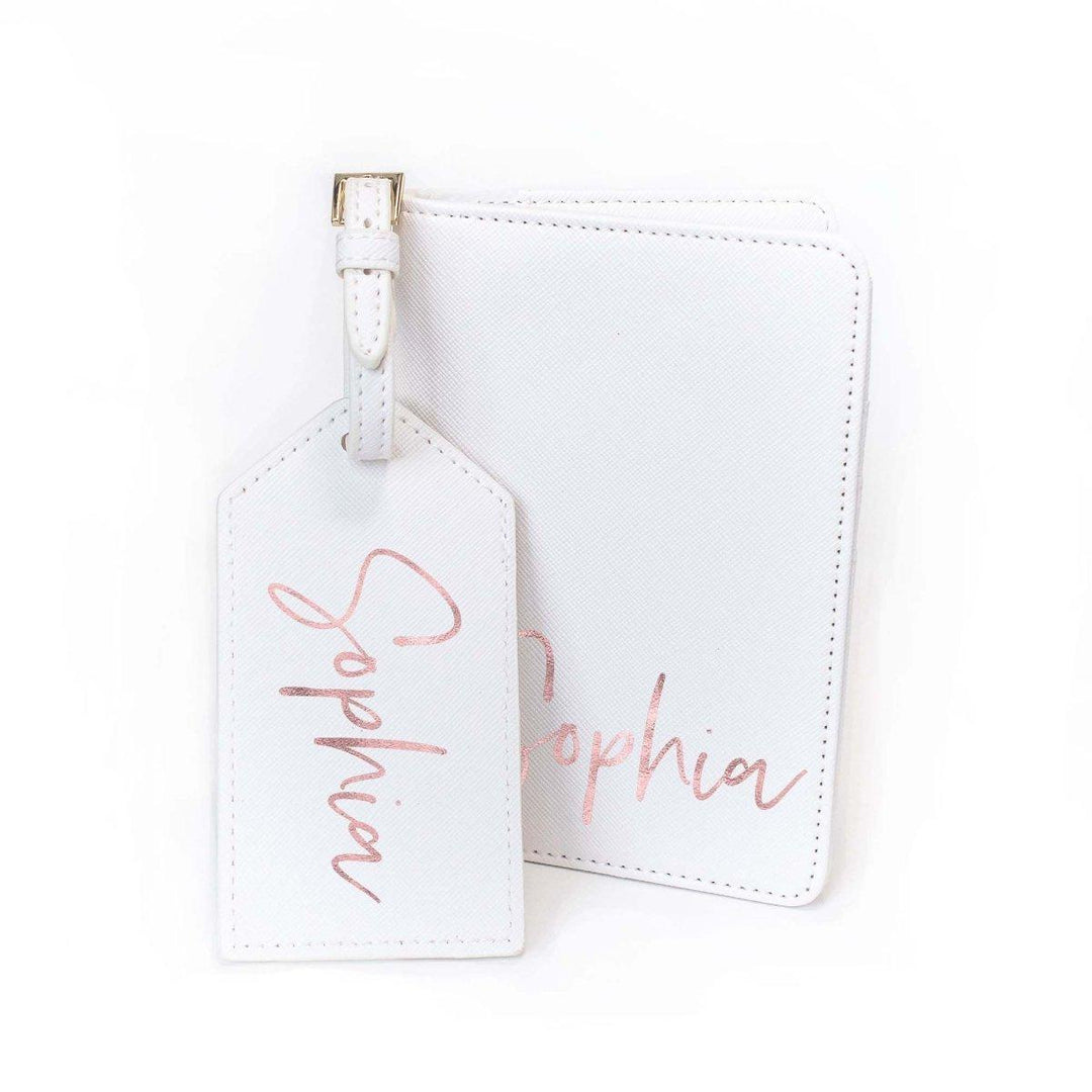 Personalised Passport Holder Luggage Tag, Bridesmaid Passport Holder, Maid of Honour Passport, Bride to Be Passport, Hen Party Passport - Amy Lucy