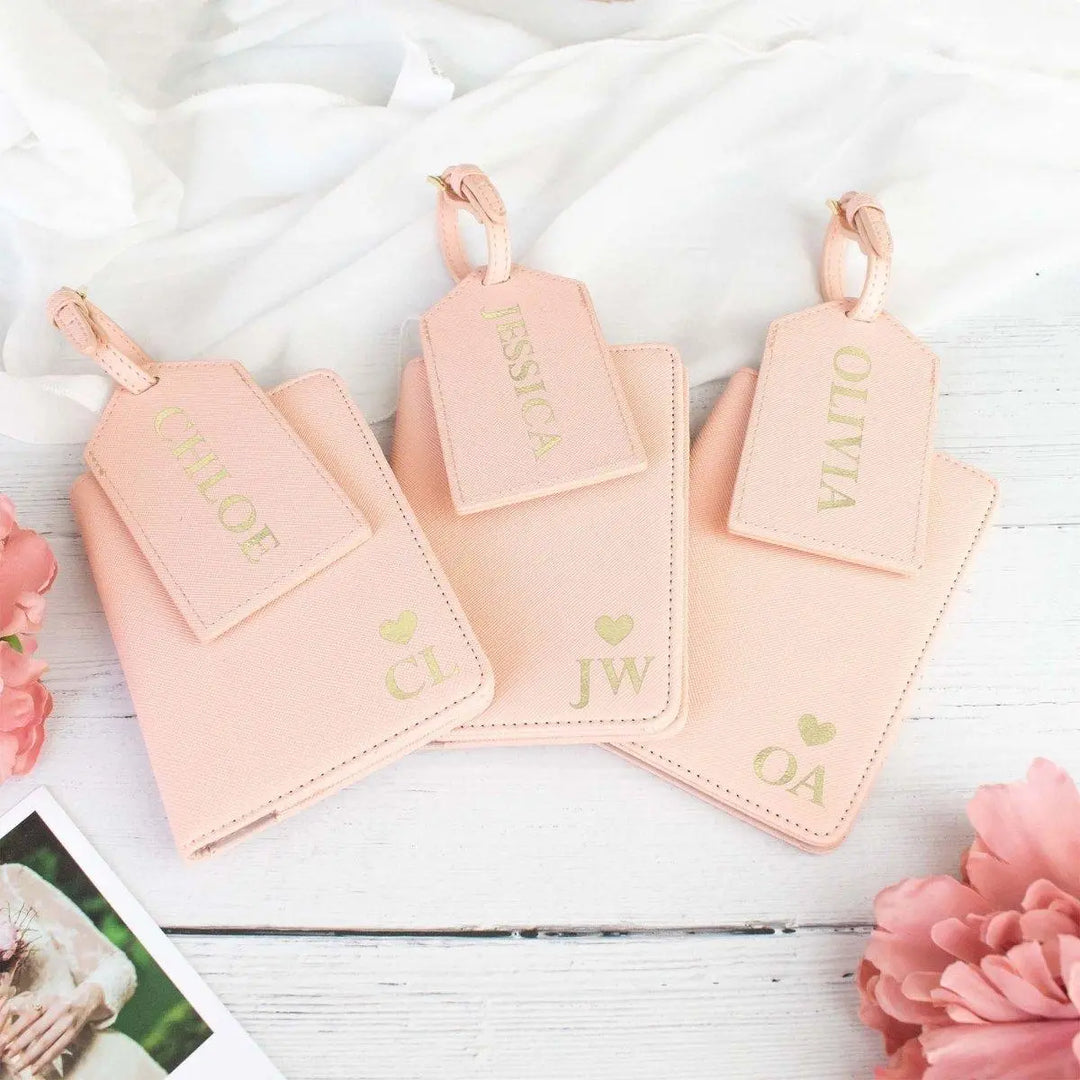 Personalised Passport Holder Luggage Tag, Bridesmaid Passport Holder, Maid of Honour Passport, Bride to Be Passport, Hen Party Passport - Amy Lucy