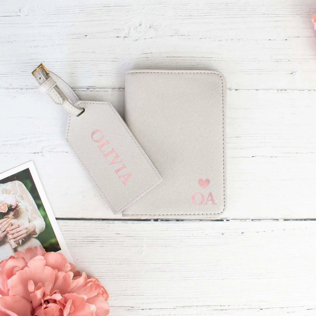 Personalised Passport Holder Luggage Tag, Bridesmaid Passport Holder, Maid of Honour Passport, Bride to Be Passport, Hen Party Passport - Amy Lucy