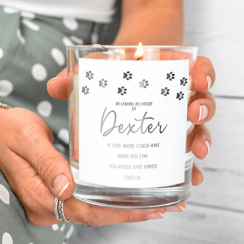 Personalised Pet Loss Candle, Pet Memorial Candle, Pet Remembrance Gift, Remember Loved One Pets, Loved One Candle, Loving Memory Candle, - Amy Lucy