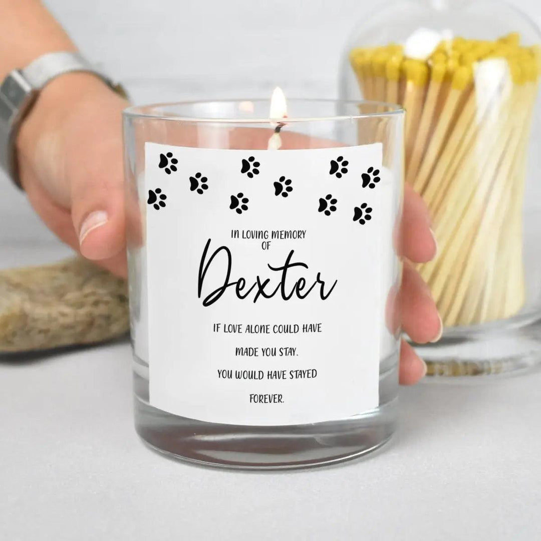 Personalised Pet Loss Candle, Pet Memorial Candle, Pet Remembrance Gift, Remember Loved One Pets, Loved One Candle, Loving Memory Candle, - Amy Lucy