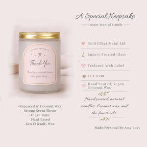 Additional view of the personalised Pet Memorial Candle