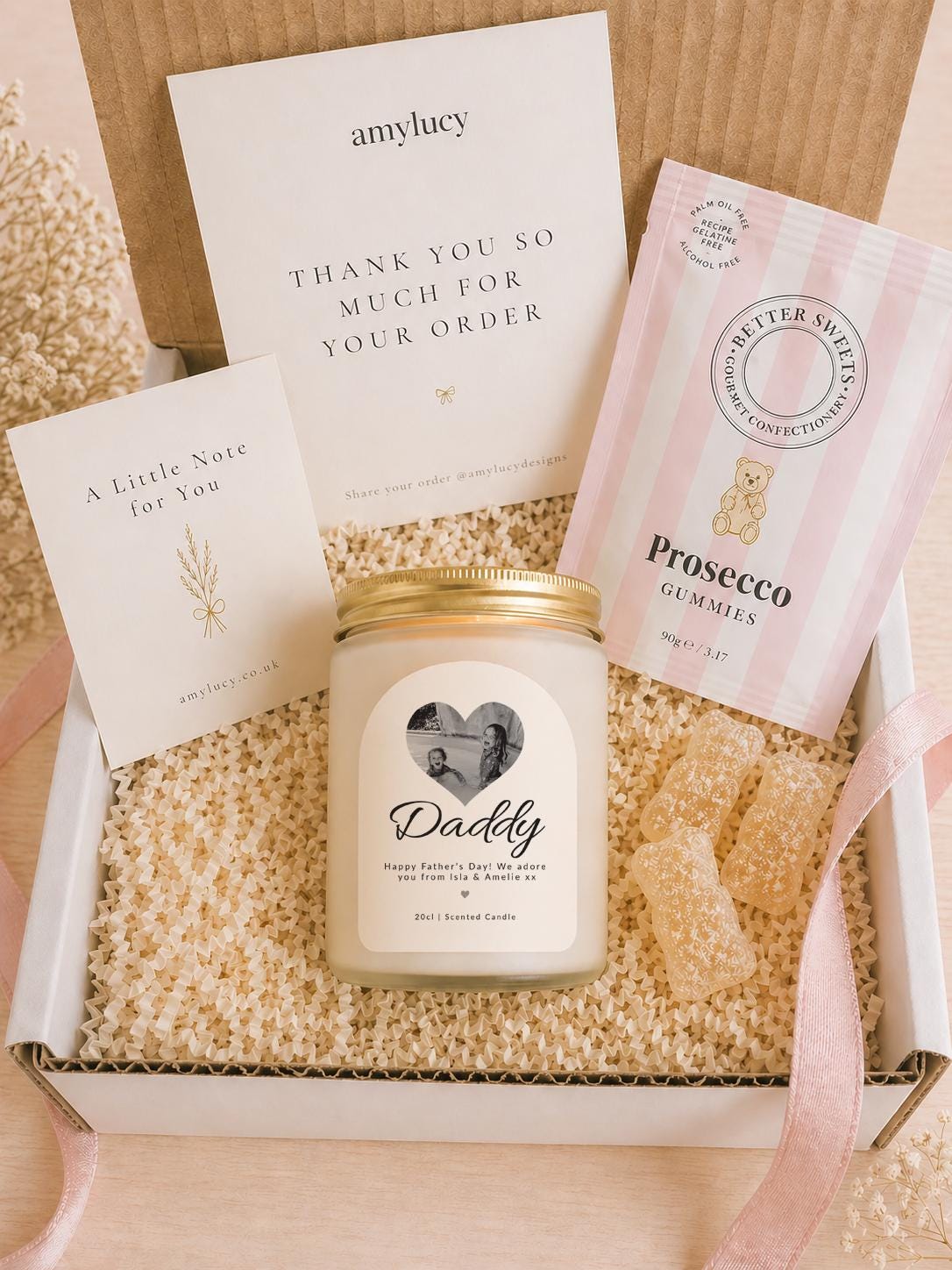 Personalised Photo Candle Gift for Dad product information