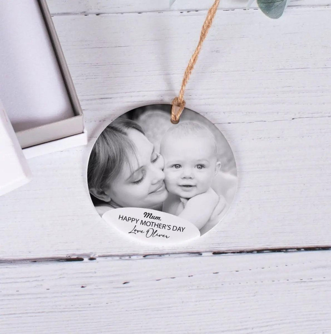 Personalised Photo Mum Ornament, Mother&#39;s Day Photo Gift, Garden Mum Gift, Mum Appreciation Gift, Mother&#39;s Day Gift, Mother&#39;s Day Message - Amy Lucy