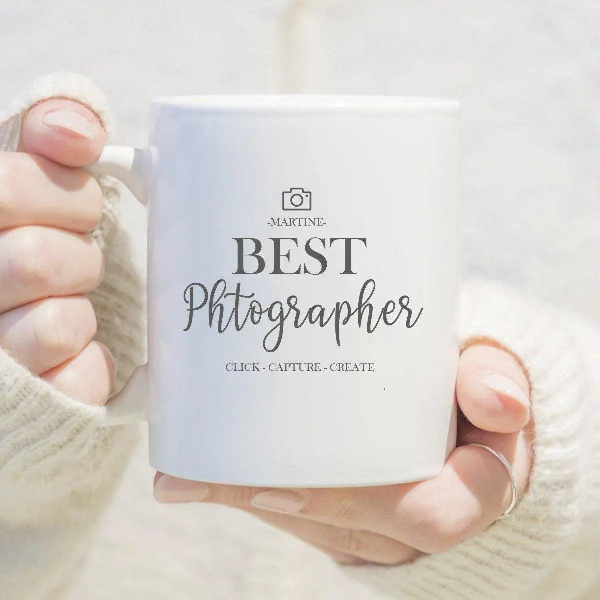 Personalised Photographer Mug, Best Photographer Gift, Personalised Gift For Photographer, Wedding Photographer Gift, Photography Gifts, - Amy Lucy