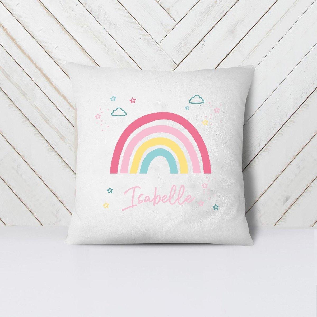 Personalised Rainbow Cushion, Personalised Rainbow Bedroom Decor, Kids Rainbow Decor, Rainbow Custom Room Decor, Rainbow Gifts, Lockdown - Amy Lucy