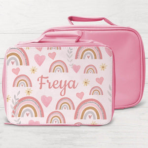 Personalised Rainbow Lunch Bag, Rainbow School Lunch Bag, Rainbow Cooler Bag, Girls School Lunch Bag Children Student, Bag School Lunch - Amy Lucy