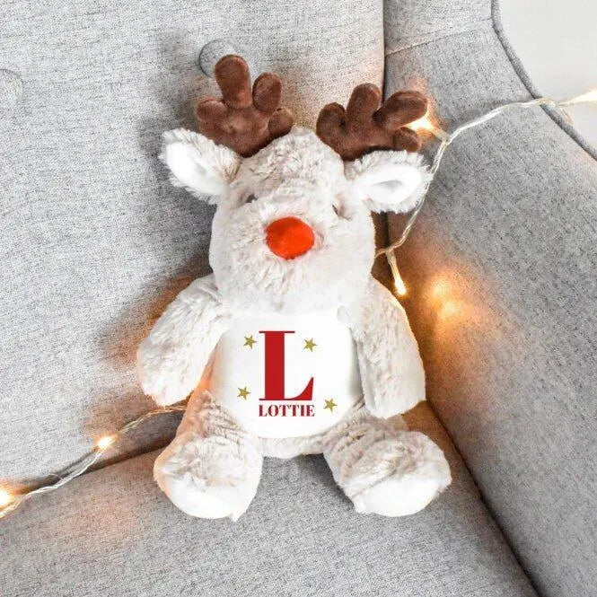 Personalised Reindeer Teddy, Personalised Penguin Teddy, Baby Christmas Gift, Cuddly Toy, Child Christmas Teddy, New Baby Stocking Fillers - Amy Lucy