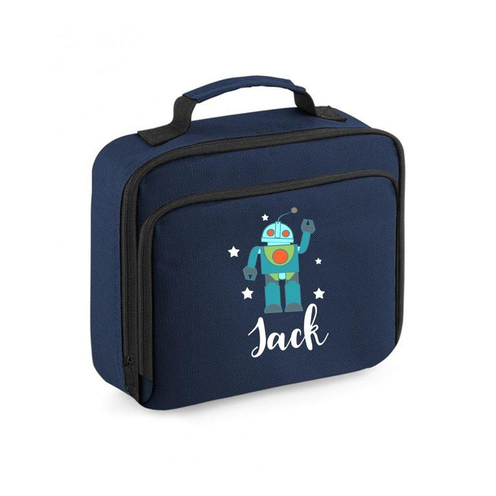 Personalised Robot Lunch Bag, Robot School Lunch Bag, Kids Robot Cooler Bag, Boys School Lunch Bag Children Student, Back To School - Amy Lucy