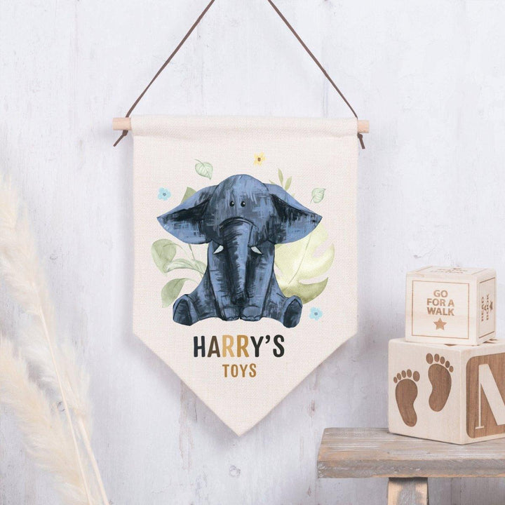 Personalised Safari Room Decor, Scandi Baby Room Decor, Jungle Scandinavian Room Decorations, Jungle Toy Storage, Lion Cushion, Elephant - Amy Lucy