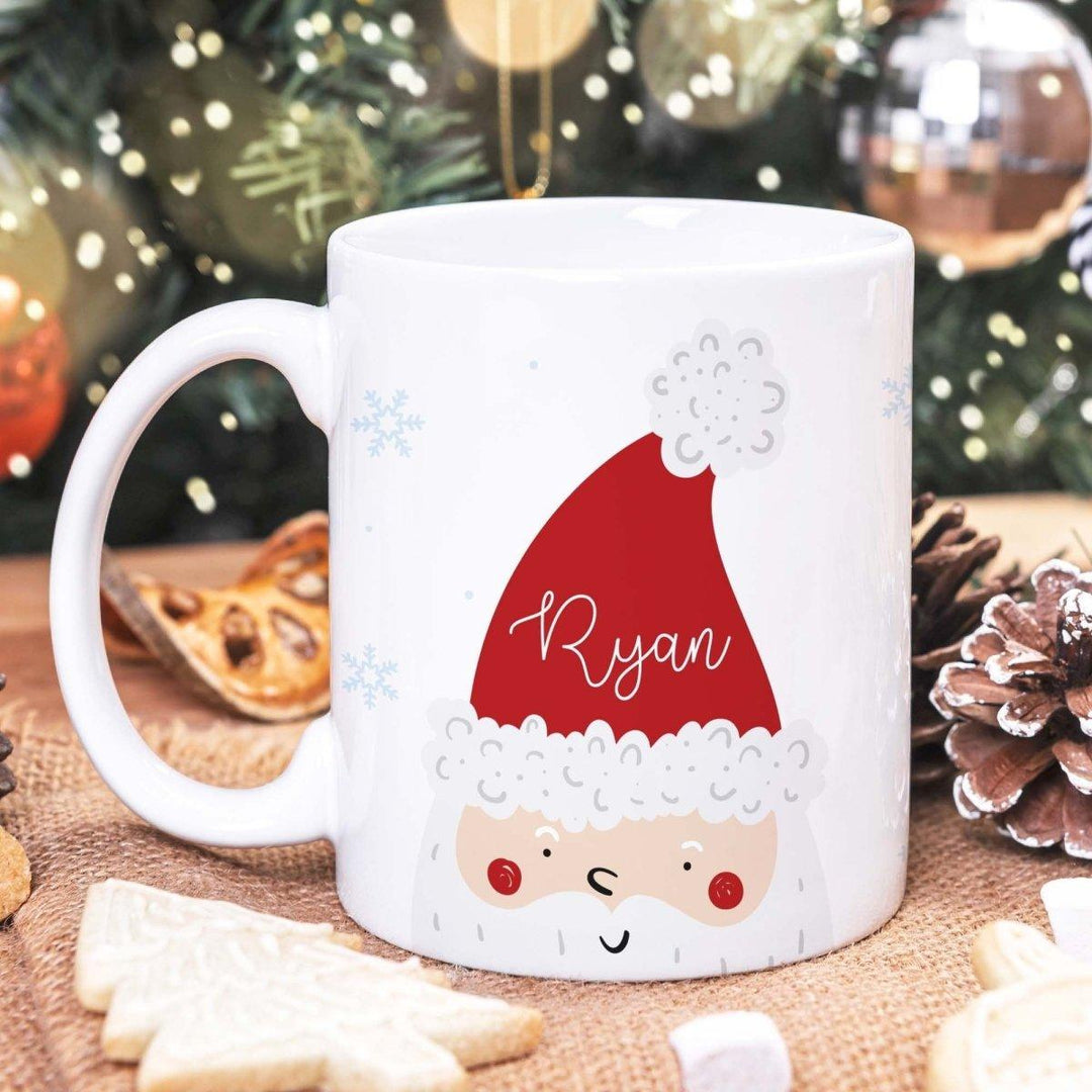 Personalised Santa Mug, Personalised Christmas Mug, Xmas Mug Gift, Child Christmas Mug, Christmas Eve Box Fillers, Stocking Filler, Mug - Amy Lucy