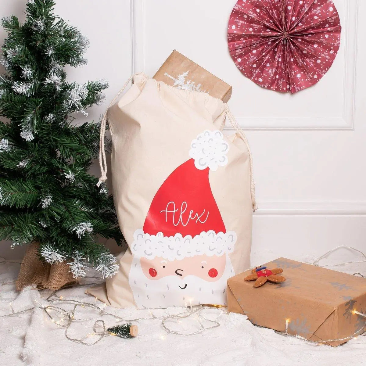 Personalised Santa Sack, Christmas Sack, Child&#39;s Christmas Gift Sack, Kids Santa Bag, Santa Toy Bag, Santa Toy Sack, Kids Christmas Gift Bag - Amy Lucy